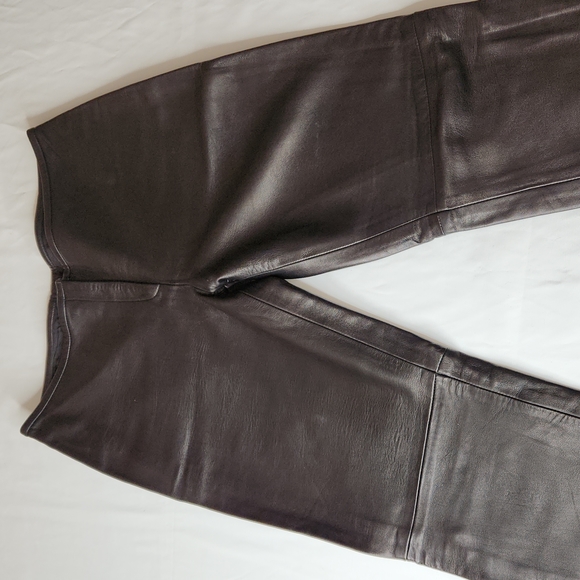 Christian Lauren Pants - VINTAGE 90's Christian Lauren Paris Buttery Soft Leather Pants, Black, 10